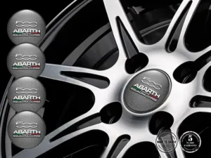Fiat Abarth Adesivo Cupola Stile Loghi Ruota Esclusivi